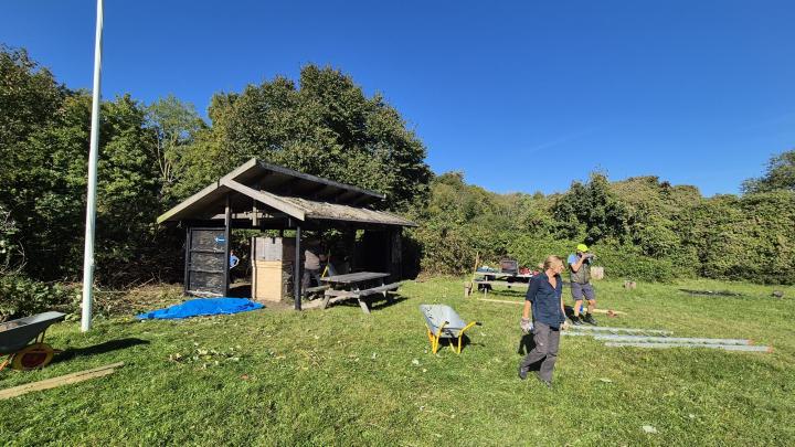 Stjerneværket i action ved pizzahytten